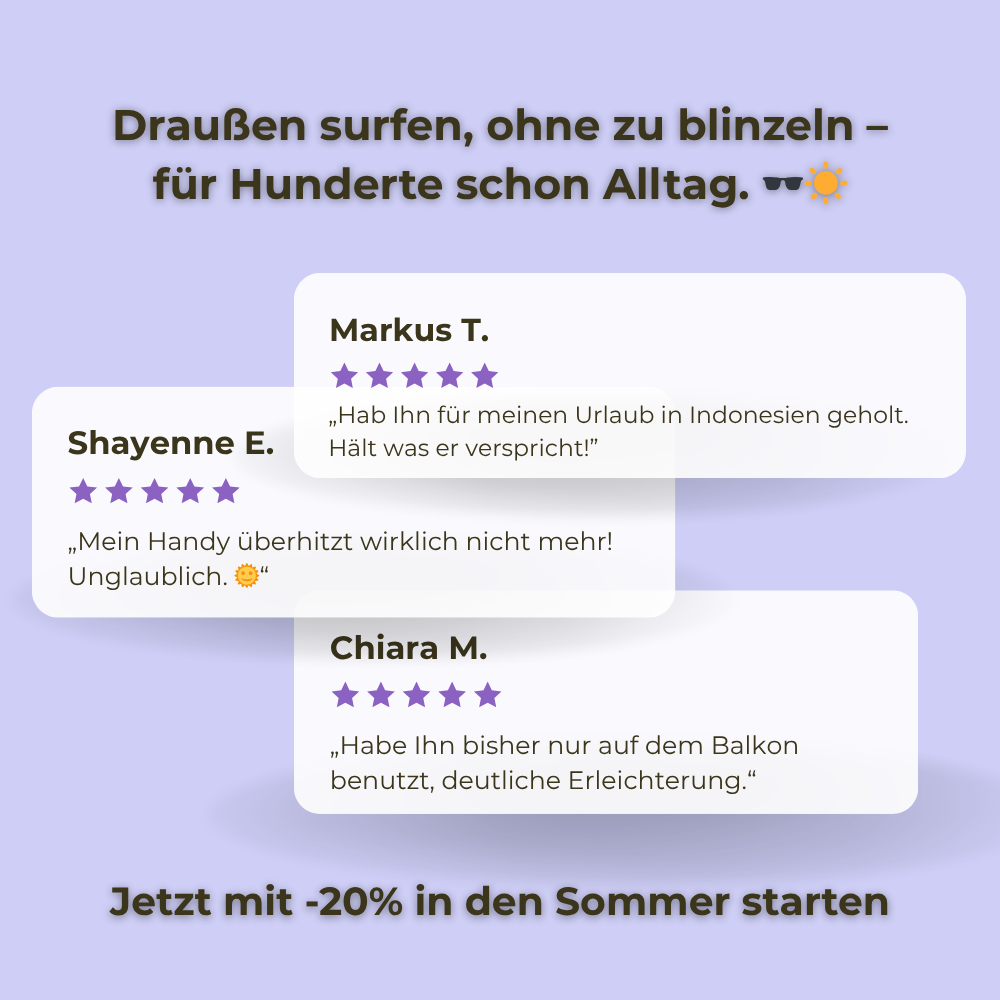 MagShade - Schatten fürs Handy, Style für dich.