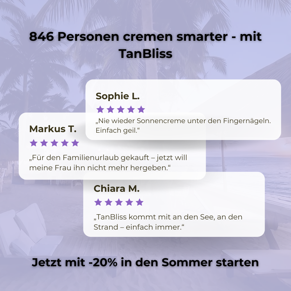 TanBliss - Sonnenpflege To-Go